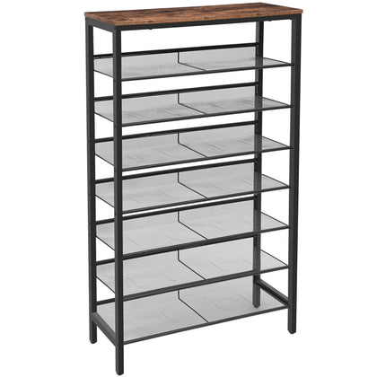HOOBRO 8-Tier Shoe Rack Large Capacity Stable Shoe Storage Organizer 21-28 Pairs