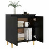 Slim Hallway Cabinet Cupboard Modern Side Table Console Narrow Unit Black Small