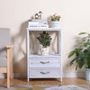 Bedside Table Nightstand Eud Table Storage Cabinet Shelf Lamp Stand Living Room