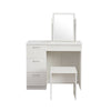 Dressing Table Study Desk with 3 Drawers Bedroom Vanity Set Makeup Desk White UK