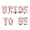 Rose Gold Hen Night Do Party Bride To Be Foil Latex Letter Balloon Helium Heart