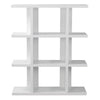4 Tier White Wooden Bookcase Modern Display Bookshelf Shelves Storage Side Unit