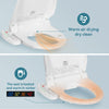 Electric Smart Bidet Toilet Seat Massage Heated Side-Panel Control LED Warm Dry