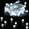 Globe Bulb Ball Fairy String Lights 100/200LED Mains Plug Garden Outdoor Indoor
