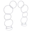 Romantic Wedding Arch Party Backdrop Stand Elegant White Metal Frame Flower Rack