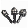 3 x Hex Countersink Boring Bore Quick Change Drill Bit Tool Set for Wood Metal