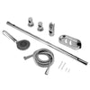 Adjustable Chrome Shower Slider Riser Rail Bar Kit Set Modern Head & Hose Holder