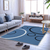 Modern Grey Blue Rugs Mat Large Small Living Area Soft Thick Hallway Runner