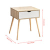 Modern Bedside Tables Nightstand Tables 1 Drawers Storage Unit/Organizer White