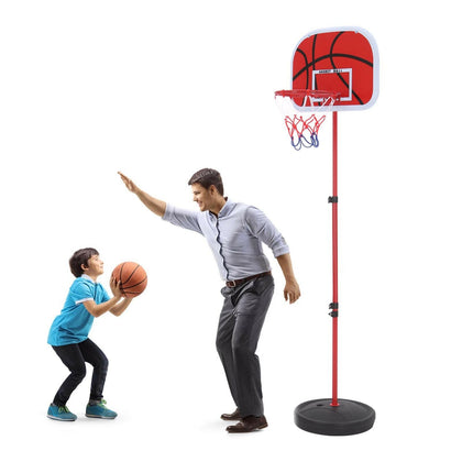 200cm Free Standing Basketball Hoop Net Kid Backboards Stand Rack Set Adjustable