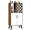 Wooden Storage Cabinet Unit 8 Bottles Wine Rack Organizer Cupboard Display Shelf