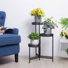 Strong 3/4 Tier Plant Stand Folding Nesting Plant Holder Vintage Garden Patio De
