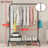 Heavy Duty Metal Clothes Rail Hanging Rack Garment Display Stand Storage Shelf✨
