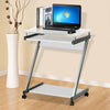 Corner Computer Desk Small Spaces on Castors PC Table Bedroom Home Office Study