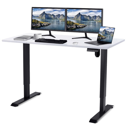 160 x 80 cm Electric Standing Desk Height Adjustable 4-speed Memory Function