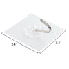12x Strong Sticky Wall Hooks Anti-skid Hooks Traceless Transparent Living Room