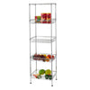 5 Tier Free Standing Adjustable Basket Wire Storage Shelving Rack Organiser