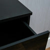 Drawer Chest 5 Drawers High Gloss Wood Storage Bedroom Furniture Black