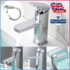 Modern Durable Monobloc Mixer Tap Bathroom Sink Basin Waterfall Faucet Chrome