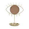 Gold Jewellery Tree Holder Hanger with Eye Shape Mirror Earrings Bracelets Stand