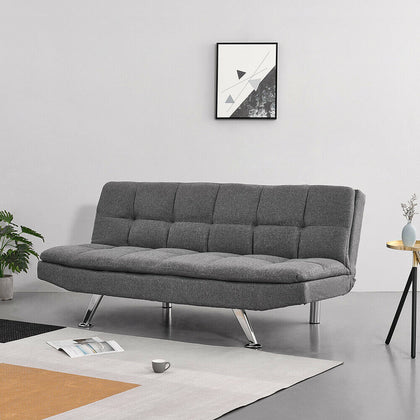 Luxury 3 Seater Click-Clack Sofa Bed Sofabed Couch Settee Recliner Living Room