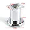 4x Brushed Chrome Coffee Table Desk Stand 6-15cm Cabinet Furniture Leg Sofa Feet