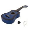 New 23" Plywood 15 Frets Acoustic Guitar Blue w/ 6 String For Children Kids