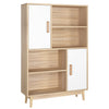 Cupboard Storage Sideboard Display Cabinet Freestanding Bookcase with Doors
