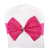 Ready Made Elasticity Stretch Chair Cover Bow Band Buckle Slider Sashes Decor