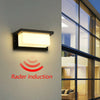 Modern 18W Outdoor PIR Motion Sensor LED Wall Light Garden Lamp IP65 Waterproof