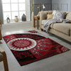 MODERN DESIGN RUG RED GREY SOFT LARGE LIVING ROOM FLOOR BEDROOM CARPET RUGS