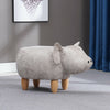 Luxury Small Padded Upholstered Footstool Ottoman Pouffe Stool Wooden Seat Suede