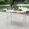 4FT Folding Camping Table Aluminium Picnic Portable Adjustable Garden Party BBQ