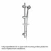 Thermostatic Bathroom Bath Shower Valve Mixer Tap With Slider Rail Kit & Handset