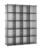 Mondeer 20 Cubes Plastic DIY Wardrobe Cupboard Organizer Clothes Closet Grey