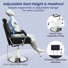 Hydraulic Barber Chair Salon Chair Height Adjustable 360° Swivel Reclining Back