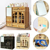 Wooden Cosmetic Makeup Display Organizer Drawer Case Box Jewelry Storage Cabinet