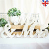 Mr and Mrs Wedding Sign Sweetheart Table Decorations Stand Wooden Letters White