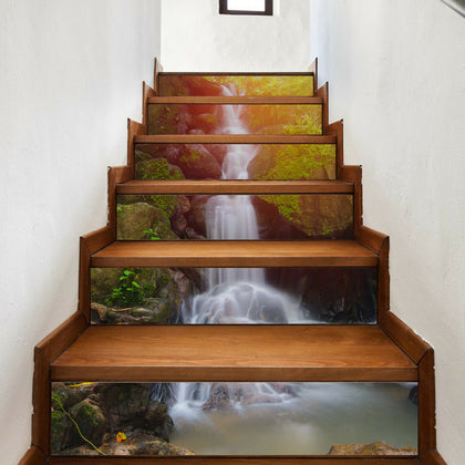 Walplus Waterfall Home Decor Stairs Stickers, Decals, DIY Art, Home Decoration