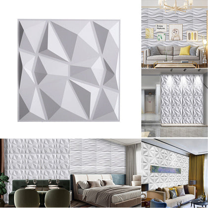 12/24X 3D Wall Panel Decorative Wall Ceiling Tiles Cladding Wallpaper Waterproof