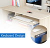 Office Home Computer Desk Laptop Keyboard Study Table Storage Shelf Furniture UK