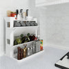 2/3 Tier Rotating Jars Spice Rack Organiser Kitchen Storage Holder Free Standing