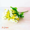 36 Heads Artificial Silk Flowers Bunch Wedding Home Grave Outdoor Bouquet UK