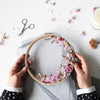 10PCS Wooden Embroidery Hoops Set Bamboo Circle Cross Hoop Stitch Tools 4In/3In