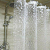 Bathroom Clear Curtain Extra Long Eco-Friendly Washable Shower Curtain 180x180cm
