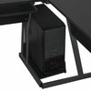 L-Shape Corner Gaming Desk Computer PC Workstation Writing Switch Table Black-Z