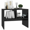 Living Room Modern Side Table High Gloss Black 60x40x45 cm Chipboard