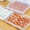34 Grid Egg Food Container Eggs Refrigerator Storage Box Crisper Clear Portable