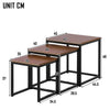 Nesting Coffee Table Set 3 End Tables Stacking Side Tables Nesting Living Room