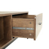 Rectangle Coffee Table with Storage Drawer Shelf Living Room Furniture 120x60cm